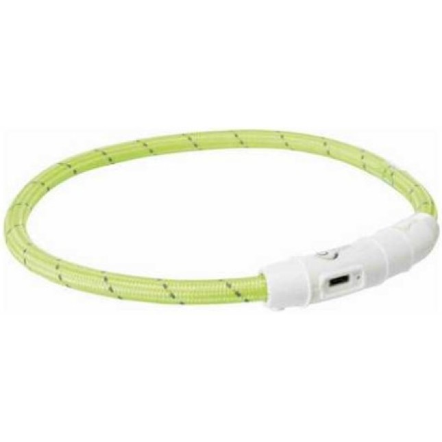 Trixie φακός δακτύλιος usb φωτεινό περιλαίμιο για βραδινούς περιπάτους πράσινο Trixie φακός δακτύλιος usb φωτεινό περιλαίμιο για βραδινούς περιπάτους πράσινο
