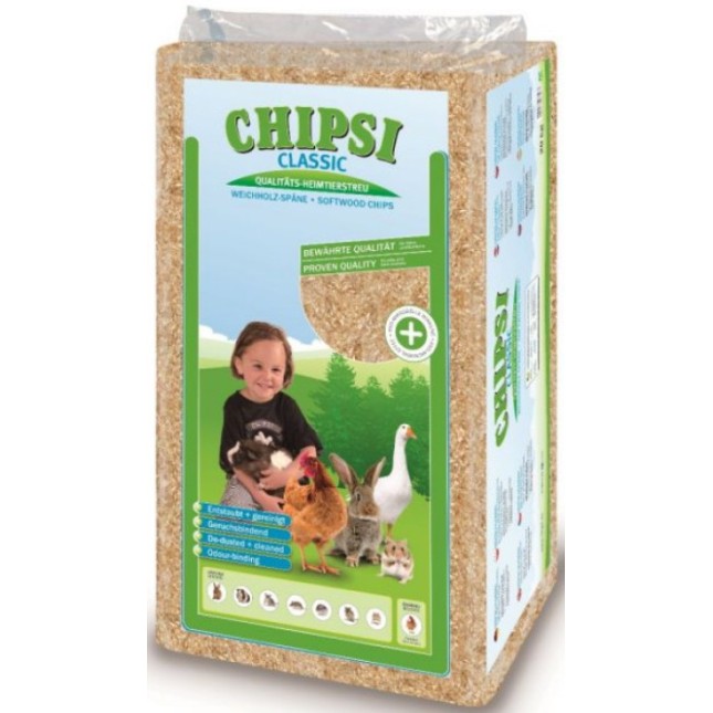 Chipsi (Tierwohl) classic υπόστρωμα από μαλακές φυτικές ίνες ξύλου,για επαγγελματική χρήση 20kg Chipsi (Tierwohl) classic υπόστρωμα από μαλακές φυτικές ίνες ξύλου,για επαγγελματική χρήση 20kg