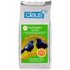 Claus fett-alleinf τροφή πουλιών πράσινη για ευρωπαϊκά αηδώνια,shamas,warblers κ.α. 500gr
