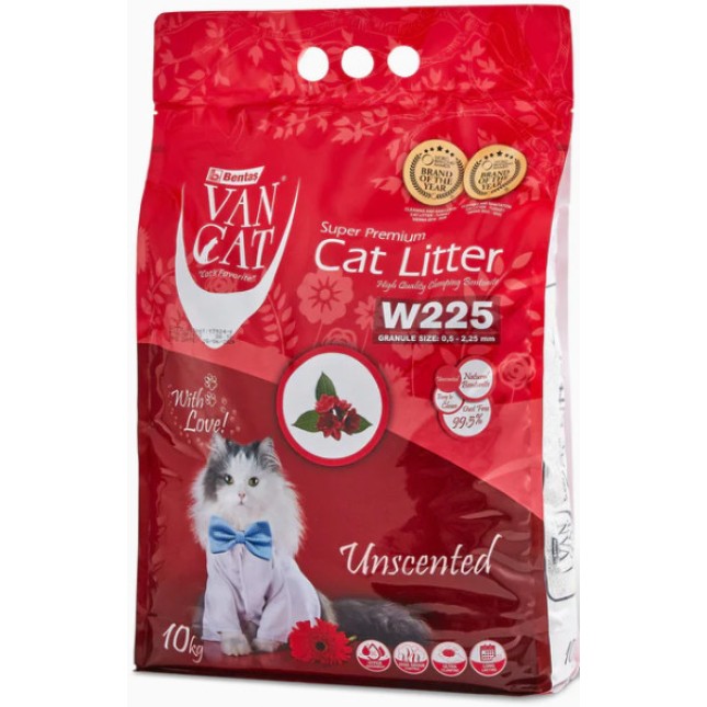 Van cat 100% Φυσικός, λευκός μπεντονίτης μεσαίου κόκκου χωρίς άρωμα