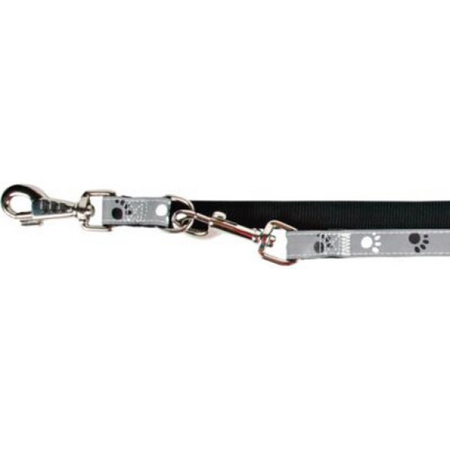 Trixie οδηγός silver reflect αυξ. l/xl 200cm/25mm μαύρο /ασημί Trixie οδηγός silver reflect αυξ. l/xl 200cm/25mm μαύρο /ασημί