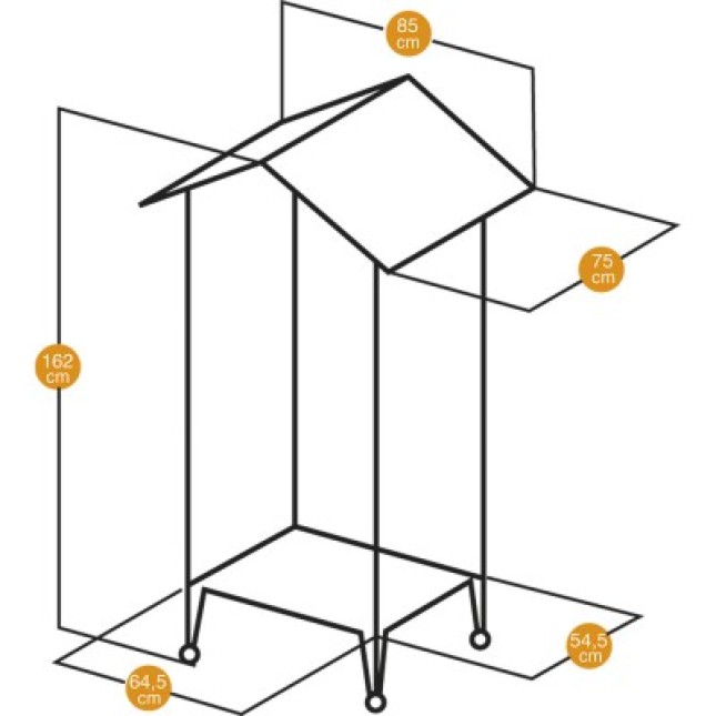 Ferplast κλουβί aviary brio medium μαύρο 85x75x162cm Ferplast κλουβί aviary brio medium μαύρο 85x75x162cm