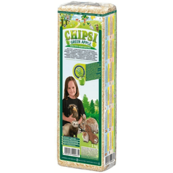 Chipsi green apple υπόστρωμα από μαλακές φυτικές ίνες ξύλου με άρωμα πράσινου μήλου για τρωκτικά Chipsi green apple υπόστρωμα από μαλακές φυτικές ίνες ξύλου με άρωμα πράσινου μήλου για τρωκτικά