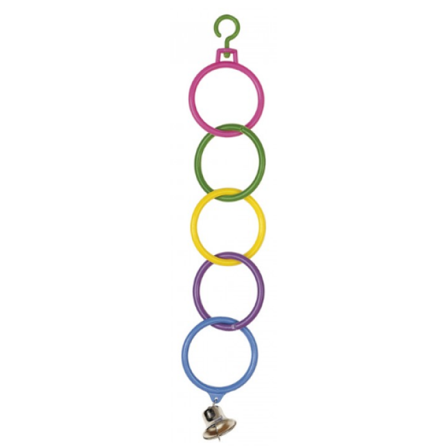 ferplast παιχνίδι με πλαστικούς κρίκους 2,7x5,5x30cm ferplast παιχνίδι με πλαστικούς κρίκους 2,7x5,5x30cm