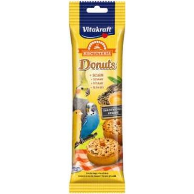 Vitakraft λιχουδιά donuts+σουσάμι 2τεμ