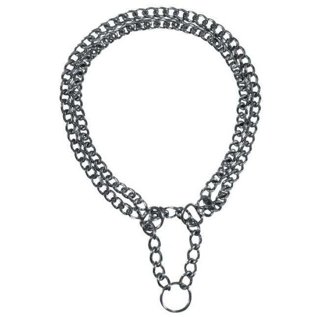 Trixie πνίχτης αλυσίδα διπλή 65cmx2.5mm Trixie πνίχτης αλυσίδα διπλή 65cmx2.5mm