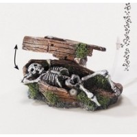 ACTION DECOR COFFIN SKELETON 14.5*9*11cm