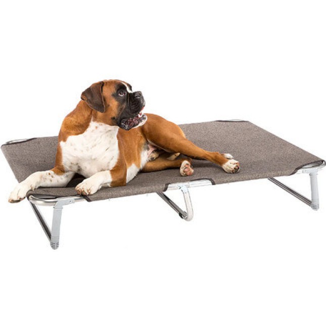 Ferplast πτυσσόμενο κρεβάτι σκύλου, με το παχύ κάλυμμα και εξαιρετικά ανθεκτικό πλαίσιο αλουμινίου