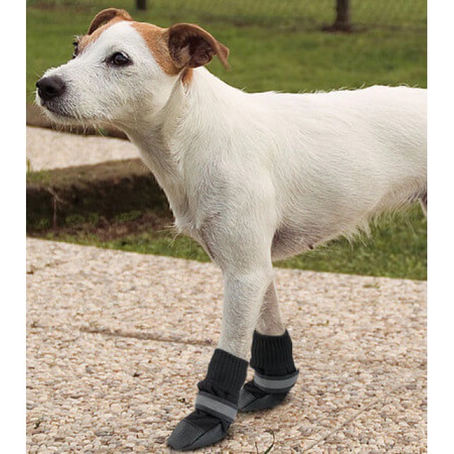 Ferplast προστατευτικά παπούτσια για σκύλους μαύρα (x2)