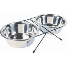 Trixie βάση ανοξείδωτη με 2 πιάτα 2Χ1.8lt/o20cm Trixie βάση ανοξείδωτη με 2 πιάτα 2Χ1.8lt/o20cm