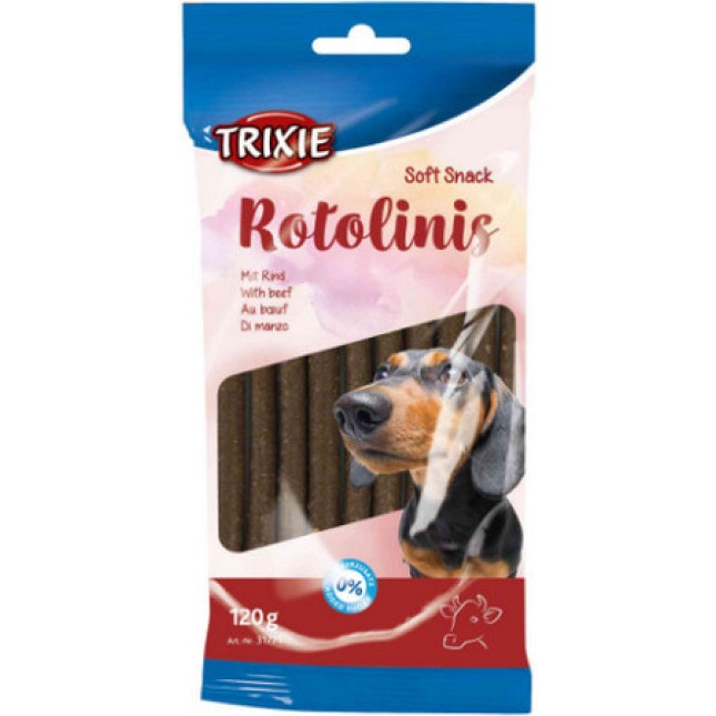 Trixie λιχουδιά rotolinis βοδινού 12cm (12 τμχ) / 120gr Trixie λιχουδιά rotolinis βοδινού 12cm (12 τμχ) / 120gr