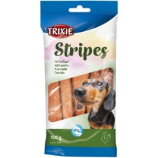 Trixie λιχουδιά stripes κοτόπουλο (10τμχ) / 100gr Trixie λιχουδιά stripes κοτόπουλο (10τμχ) / 100gr