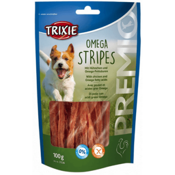 Trixie λιχουδιά premio omega κοτόπουλο 100gr Trixie λιχουδιά premio omega κοτόπουλο 100gr