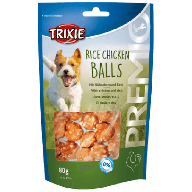 Trixie λιχουδιά premio rice chicken balls 80gr Trixie λιχουδιά premio rice chicken balls 80gr