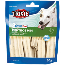 Trixie λιχουδιά dentros mini με πουλερικά 80gr Trixie λιχουδιά dentros mini με πουλερικά 80gr