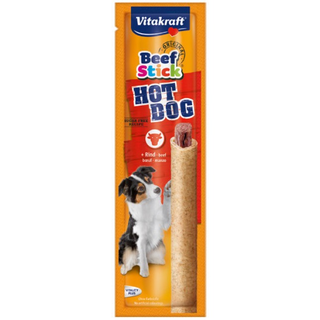 Vitakraft λιχουδιά beef stick hot dog 1τεμ. Vitakraft λιχουδιά beef stick hot dog 1τεμ.