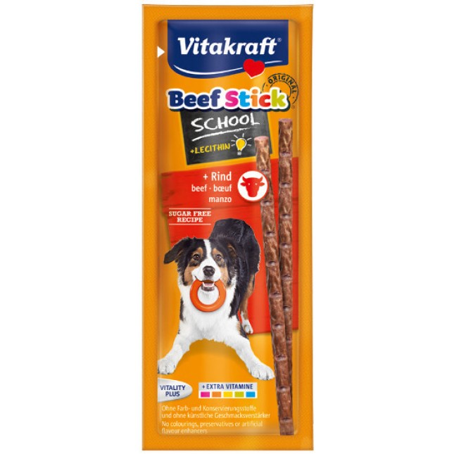 Vitakraft λιχουδιά beef stick school-βοδινό 10τεμ Vitakraft λιχουδιά beef stick school-βοδινό 10τεμ