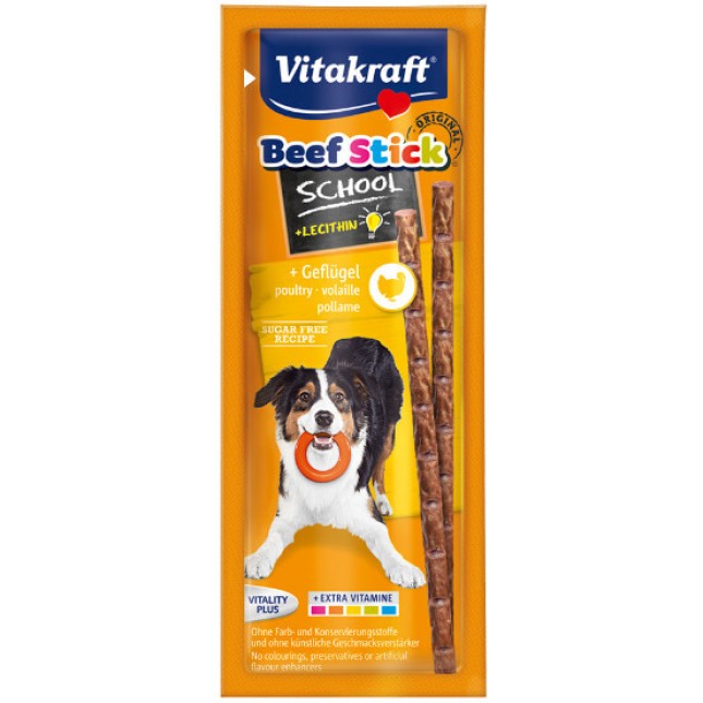 Vitakraft λιχουδιά beef stick school-πουλερικών 10 τεμ Vitakraft λιχουδιά beef stick school-πουλερικών 10 τεμ
