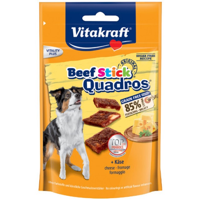 Vitakraft λιχουδιά beef stick quadros+τυρί 70gr. Vitakraft λιχουδιά beef stick quadros+τυρί 70gr.