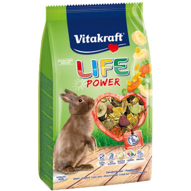 Vitakraft βασική τροφή για κουνέλια 600gr Vitakraft βασική τροφή για κουνέλια 600gr
