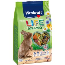 Vitakraft life welnes-βασική τροφή για κουνέλια 600gr