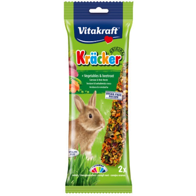 Vitakraft kracker για κουνέλια λαχανικά&παντζάρι 2τεμ Vitakraft kracker για κουνέλια λαχανικά&παντζάρι 2τεμ