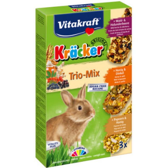 Vitakraft kracker για κουνέλια με μέλι&φρούτα 3τεμ Vitakraft kracker για κουνέλια με μέλι&φρούτα 3τεμ