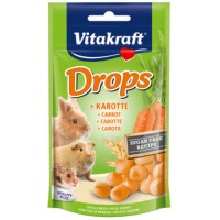 Vitakraft drops λιχουδιά σταγόνες καρότου 75gr