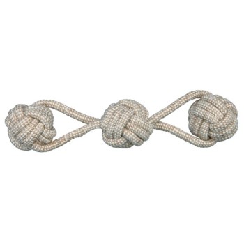 trixie παιχνίδι denta fun σχοινί με 3 μπάλες 8cm/37cm. trixie παιχνίδι denta fun σχοινί με 3 μπάλες 8cm/37cm.