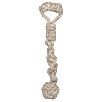 trixie παιχνίδι denta fun σχοινί με μπάλα 8cm/38cm trixie παιχνίδι denta fun σχοινί με μπάλα 8cm/38cm