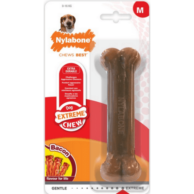 Nylabone κόκκαλο dura chew bacon