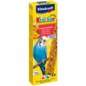 Vitakraft kracker για παπαγαλάκια με πορτοκάλι&βερίκοκο 2τεμ Vitakraft kracker για παπαγαλάκια με πορτοκάλι&βερίκοκο 2τεμ