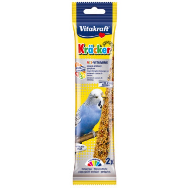 Vitakraft kracker για παπαγαλάκια με πολυβιταμίνες 2τεμ Vitakraft kracker για παπαγαλάκια με πολυβιταμίνες 2τεμ