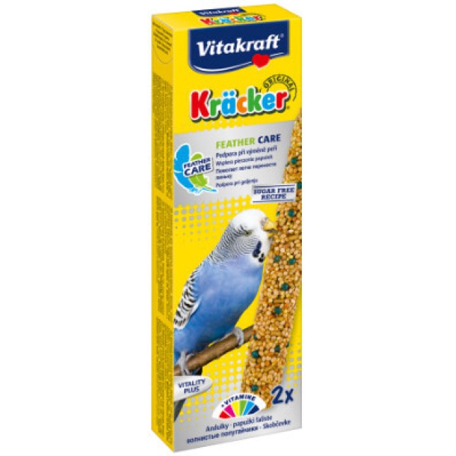 Vitakraft kracker για προστασία του φτερώματος 2τεμ Vitakraft kracker για προστασία του φτερώματος 2τεμ