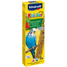Vitakraft kracker για παπαγαλάκια με βότανα&πιπεριά 2τεμ