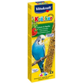 Vitakraft kracker για παπαγαλάκια με βότανα&πιπεριά 2τεμ Vitakraft kracker για παπαγαλάκια με βότανα&πιπεριά 2τεμ