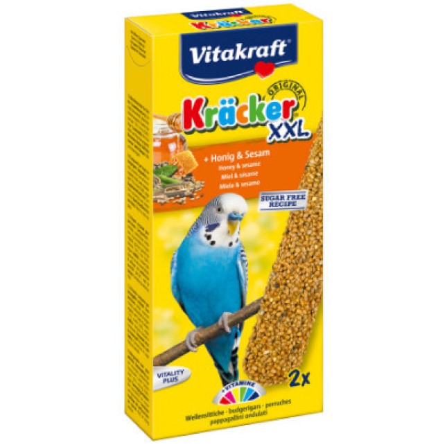Vitakraft kracker για παπαγαλάκια με μέλι&σουσάμι 2τεμ