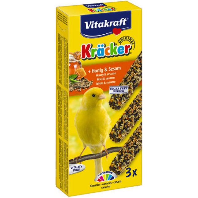 Vitakraft kracke για καναρίνια μέλι με σουσάμι 3τεμ