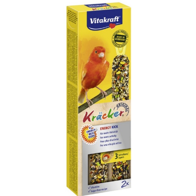 Vitakraft kracker για καναρίνια για εξτρά ενέργεια 2τεμ Vitakraft kracker για καναρίνια για εξτρά ενέργεια 2τεμ
