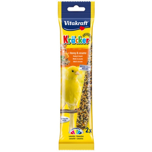 Vitakraft kracker για καναρίνια με μέλι&σουσάμι 2τεμ Vitakraft kracker για καναρίνια με μέλι&σουσάμι 2τεμ