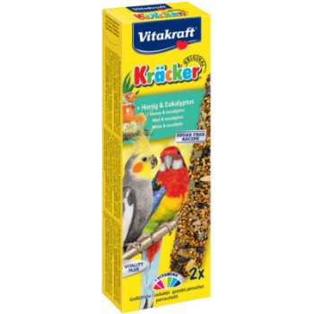 Vitakraft kracker μεσ.παπαγάλους με μέλι&ευκάλυπτο 2τεμ Vitakraft kracker μεσ.παπαγάλους με μέλι&ευκάλυπτο 2τεμ