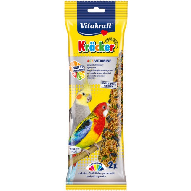 Vitakraft kracker μεσ.παπαγάλους με πολυβιταμίνες 2τεμ Vitakraft kracker μεσ.παπαγάλους με πολυβιταμίνες 2τεμ
