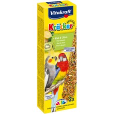 Vitakraft kracker για μεσ.παπαγάλους με ακτινίδιο&λεμόνι 2τεμ