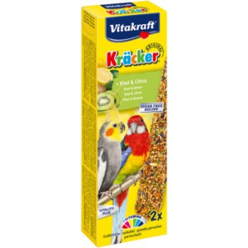 Vitakraft kracker για μεσ.παπαγάλους με ακτινίδιο&λεμόνι 2τεμ