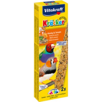 Vitakraft kracker εξωτικά πτηνά με μέλι & σουσάμι 2τεμ