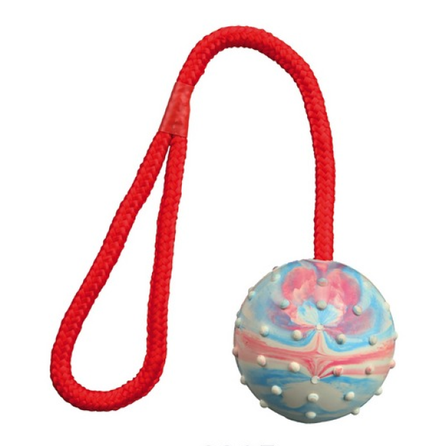 trixie μπάλα λαστιχένια με κορδόνι 6cm/30cm. trixie μπάλα λαστιχένια με κορδόνι 6cm/30cm.