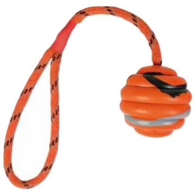 Trixie παιχνίδι μπάλα κυματιστή σε σχοινί 6cm/30cm Trixie παιχνίδι μπάλα κυματιστή σε σχοινί 6cm/30cm