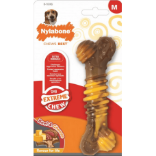 Nylabone κόκκαλο υπερ-ανθεκτικό chew texture bone stek & cheese