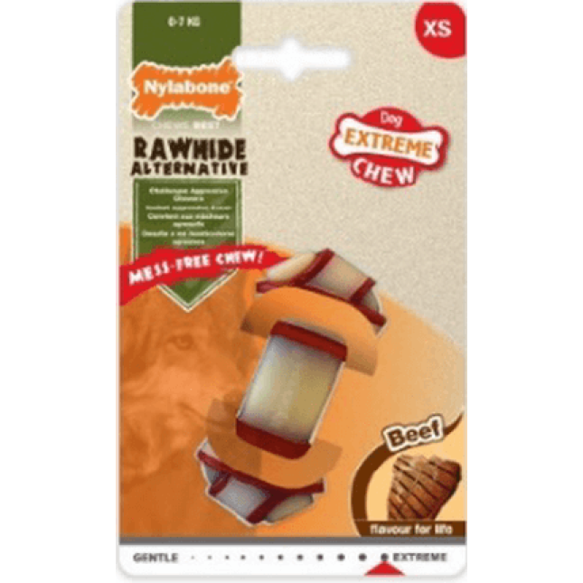 Nylabone σκληρό κόκκαλο με γεύση βοδινού Nylabone σκληρό κόκκαλο με γεύση βοδινού