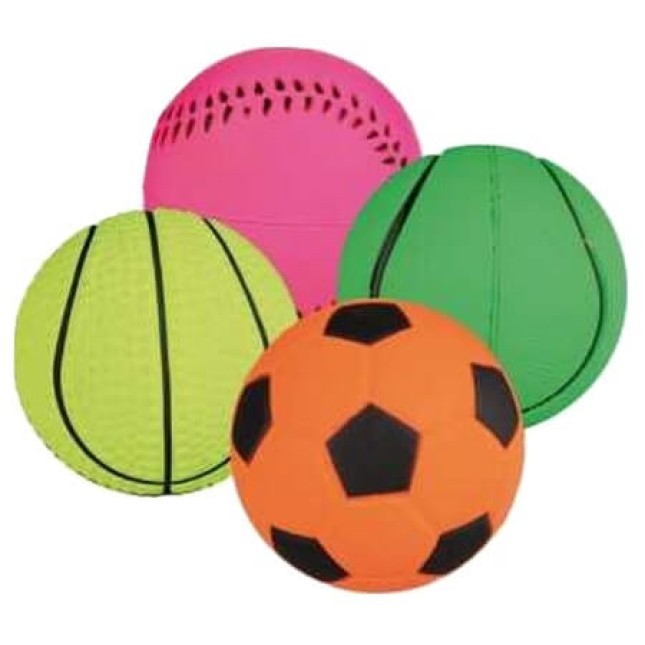 Τrixie παιχνίδι μπάλα νέον σε διάφορα σχέδια 3,5-4,5cm